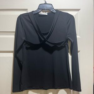 Black top crisscross in front